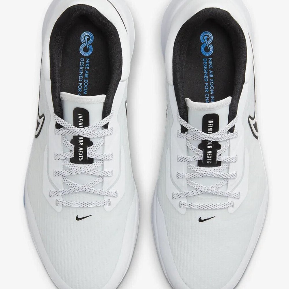 Nike Air Zoom Infinity Tour NEXT% Golf Men's 10 DC5221-103 White Blue Bl… - Picture 4 of 9